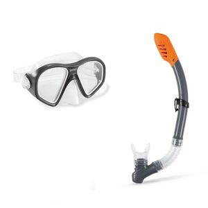 Adult Reef Rider mask and snorkel set - Black