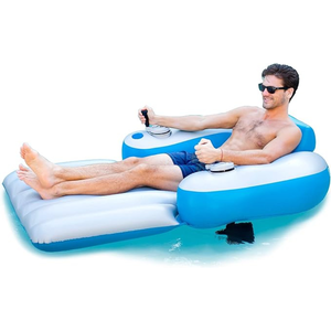 Chaise longue de piscine gonflable de luxe motorisée Pool Candy Splashrunner