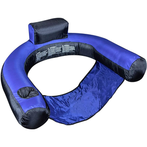 Chaise de piscine en U recouverte en nylon