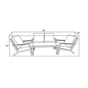 Protective cover for deep seating - 86