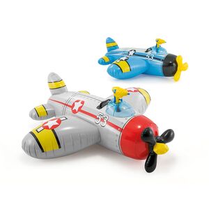 Gonflable à chevaucher - Avion de chasse avec fusil à eau