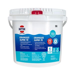 Chlore en granules Super 70% HTH - 10 kg