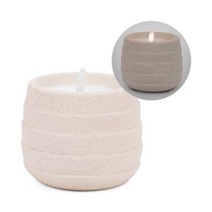 Illuminated cream candle