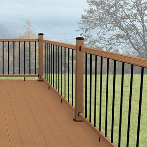 Rampe de balcon composite et aluminimum - Teck 48''x72''