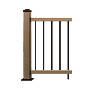 Composite Balcony Post - Teak 4''x4''x48''