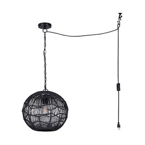 Luminaire suspendu Valence - Noir