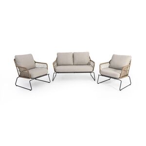 Ensemble conversation Iris - Gris foncé