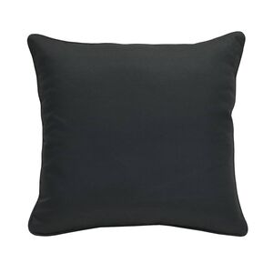 Coussin carré 18x18 po - Noir