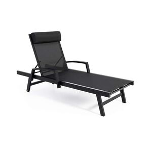 Chaise longue Provence - Noir