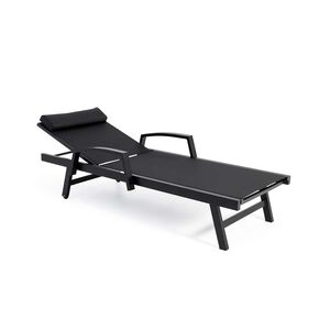 Chaise longue Provence - Noir
