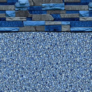 Above Ground Pool Cover - Maia Summer Blue