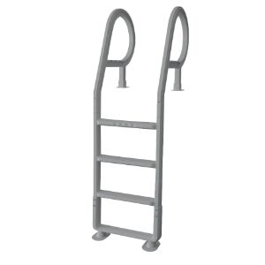 Resin Pool Ladder for Deck - Grey
