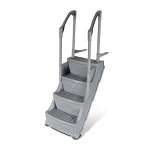 Marches pour piscine hors terre - Gris