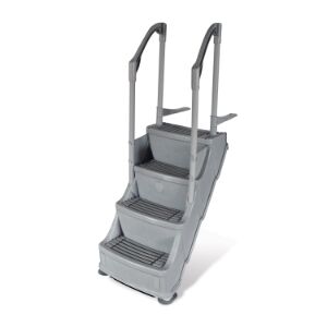 Marche antidérapante pour piscine hors terre - Gris