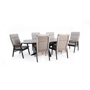 Ensemble à dîner Lugano - 6 chaises et table 43'' x 94''