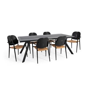 Maldives Dining Set – 6 Chairs and Rectangular Table