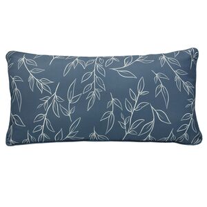 Lumbar Cushion 14x26 in - Printed blue