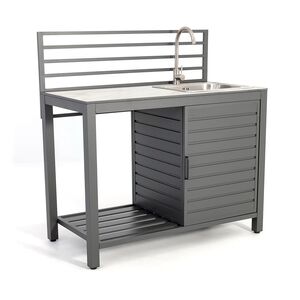 Cuisine extérieure avec évier - Aluminium