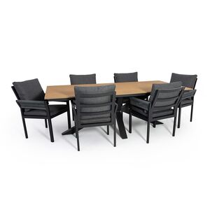 Azalea Dining Set - 6 Chairs and Rectangular Table