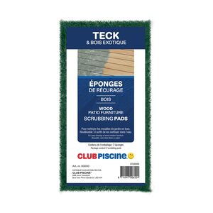 Teck and hardwood scrubbing pads