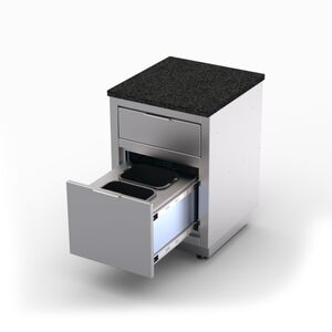 Module de cuisine extérieure (tiroir poubelle et petit tiroir)