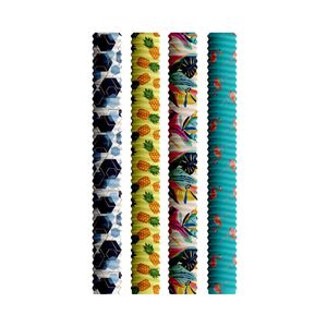 Nouilles Deco assorties - Ananas/Vogue/Flamant/Hexa