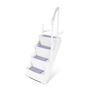 Marche antidérapante pour piscine hors terre - Blanc