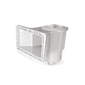 Écumoire murale complète à grande bouche blanche pour piscine eau salée