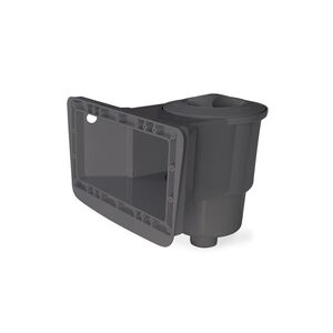 Écumoire murale complète à grande bouche grise pour piscine eau salée