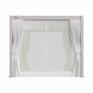 10'x10' Curtain and Mosquito Net Set - White
