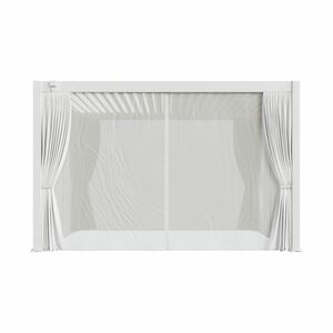 10'x13' Curtain and Mosquito Net Set - White