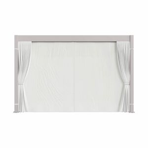 13'x13' Curtain and Mosquito Net Set - White