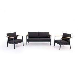 Ensemble conversation Onix 3 morceaux - Noir 