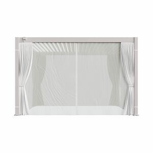 10'x13' Curtain and Mosquito Net Set - White