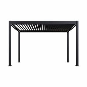 Pergola Ombrella Intro Plus Motorized with LED 10'x13' – Black