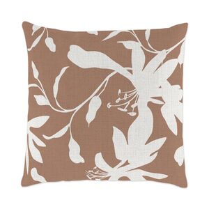 Coussin carré - Fleurs en silhouette