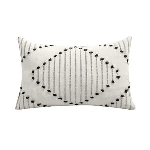 Coussin lombaire - Brodé noir