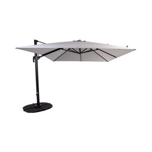 Parasol suspendu carré 10' Deluxe - Gris