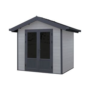 Scandinavian Shed 7' x 7' Nordic Grey/Black
