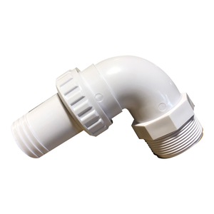 ABS 1.5 Inch Threaded/Barbed Quick Connect 90 Degree Elbow