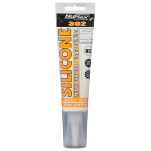 Silicone Clear Nuflex 302 Sealant (83 ml Tube)