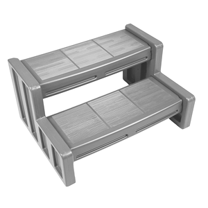 Marchepied de spa de luxe VinylWorks de 29 pouces (gris)