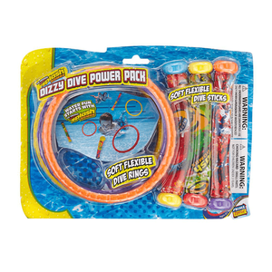 Jeu de plongée Splash dizzy (3 anneaux et bâtons de plongée)