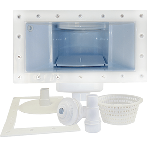 Trousse de jet de retour et d'écumoire pour piscine hors terre à large ouverture de 12 pouces (blanc)