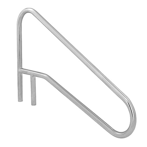 S.R. Smith 54 Inch Center Grab Stainless Steel Braced Inground Handrail