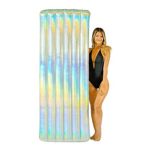Pool Candy Deluxe Holographic 74 Inch Ride-On Pool Float
