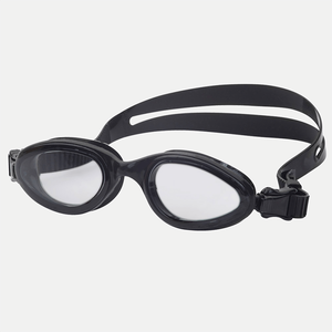 Adult Omega Clear / Black Swim Goggles