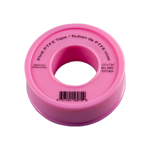 Pink Thread Seal PTFE Tape 0.5 Inch X 520 Inches