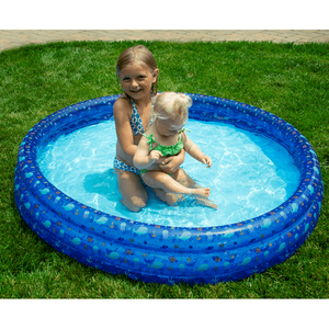 60 Inch 3 Ring Inflatable Kiddie Pool
