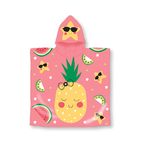 Hooded Pineapple Pool and Beach Towel (24 x 47 Inch)